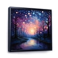 thumbnail image 2 of Designart "Colorful Sky Photo delicate Illusion II" Landscapes Floater Framed Wall Art Living Room, 2 of 7