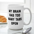 thumbnail image 4 of CafePress - My Brain Has Too Many Tab - 15 oz Ceramic Large White Novelty Mug, 4 of 6