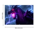 thumbnail image 3 of RKSupls Tapestry Wall Hanging Art, Purple Lightning Dragon Fantasy Magic Epic Tapestry Decoration for Daily Bedroom, Dorm, Living Room, Apartment Hallway Home Decor, 3 of 5