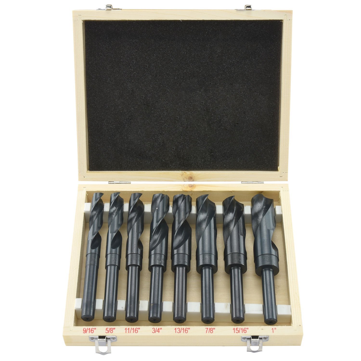 8pc Jumbo Silver & Deming Drill Bit Set 1/2" Inch Industrial Large 9/16