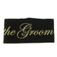 thumbnail image 5 of Fajas THE GROOM para Boda Noche de Ave Adornos de Solterías Oro negro, 5 of 9