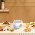 thumbnail image 5 of 3-Compartment Bento Box with Removable Cutlery, Leak-Proof Lunch Container for Adults, Meal Prep Containers with Portion Control, Food Grade Plastic & Stainless Steel, Microwave & Dishwasher Safe, 5 of 5