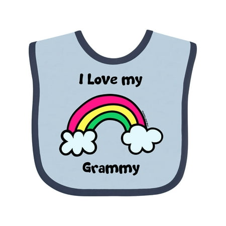 

Inktastic I Love My Grammy Gift Baby Boy or Baby Girl Bib