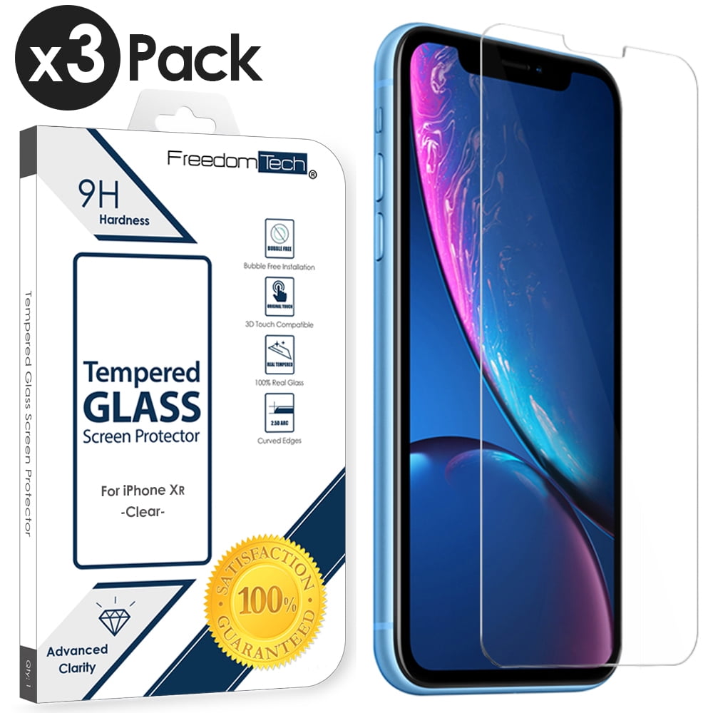 3PACK iPhone XR Tempered Glass Screen Protector Cover, Afflux Tempered