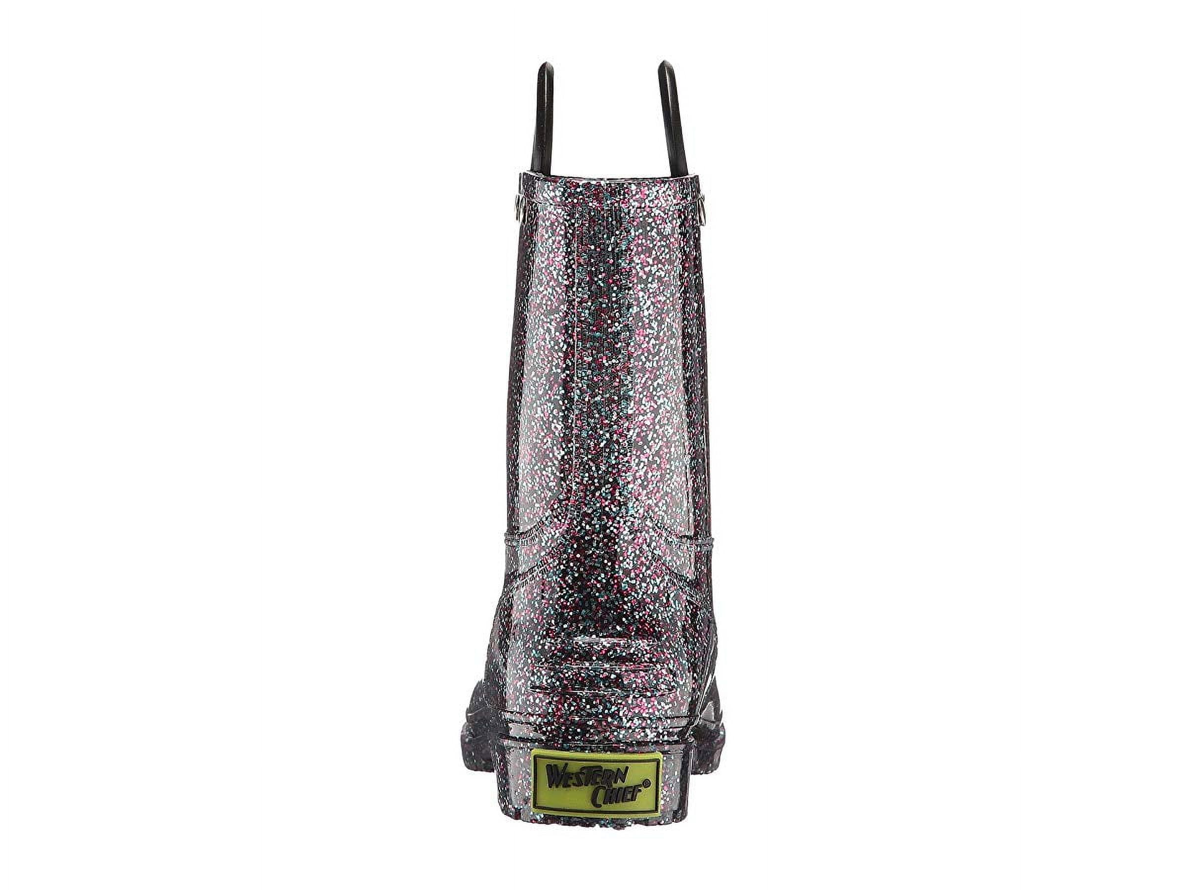 Western Chief Toddler and Little Kids Girls’ Glitter Rain Boots