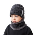 thumbnail image 1 of Sonducket 1 juego de pañuelos para el cuello, colores surtidos, polainas para el cuello, bufanda para cubrir la cara para niños adultos Sombreros Niño Negro-gris, 1 of 6