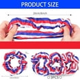 thumbnail image 2 of 3 Pcs Patriotic Hair Scrunchies for Women Girls American Flags Hair Ties 4th of July Red White and Blue Scrunchies Soft Elastic Hair Bands Ponytail Holder for Independence Day USA Hair Accessories, 2 of 14