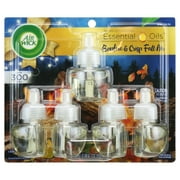 Air Wick Plug-In Scented Oil Air Freshener Warmer Refills, Bonfire and Crisp Fall Air, 5 Count