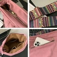 thumbnail image 3 of Women Corduroy Tote Bag Large Shoulder Hobo Bag for Women Boho Casual Handbag Purse, 3 of 7