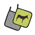 thumbnail image 2 of Caroline's Treasures Catalan Donkey Green Pair of Pot Holders, 2 of 3