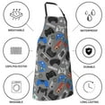 thumbnail image 5 of Kdxio Video Game Apron with Pockets Adjustable Kitchen Aprons for Men Women Waterproof Aprons for Cooking,Drawing,Crafting, Baking Household Cleaning, 5 of 8