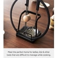 thumbnail image 2 of Yamazaki Home Lid and Ladle Stand - Large, Black, Steel, Water Resistant, No Assembly, 2 of 7