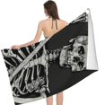 thumbnail image 2 of PHYHOO Human Skeleton Skull Beach Towels Oversized Microfiber Beach Towel for Adults Quick Dry Sand Free Absorbent Large Beach Blanket for Outdoor Travel Swim Pool Camping 30x60in, 2 of 8