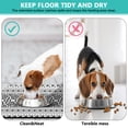 thumbnail image 4 of Dog Cat Food Mat, Dog Mat for Food and Water, Pet Dog Cat Bowl Mat, No-Slip Absorbent Water Water Bowl Mat with Stripe Boho,17inx30in, 4 of 7