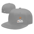 thumbnail image 4 of DouZhe Flat Brim Cap Snapback Hat, Game Joystick Controller Prints Adjustable Gray Adult Baseball Cap, 4 of 6
