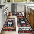 thumbnail image 6 of Farmhouse Kitchen Rugs Set 3 Piece, Boho Kitchen Mats for Floor, Non-Slip Kitchen Rug Waterproof Mats for Kitchen, Runner Rugs for Hallway Laundry Holiday Sink Decor, 6 of 12