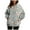 Blue 1, variant on Womens Pius Size Fleece Camo Hoodies Fashion Maple Leaf Hooded Sweatshirt Casual Long Sleeve Fall Pullover Tops With Pockets Blue L