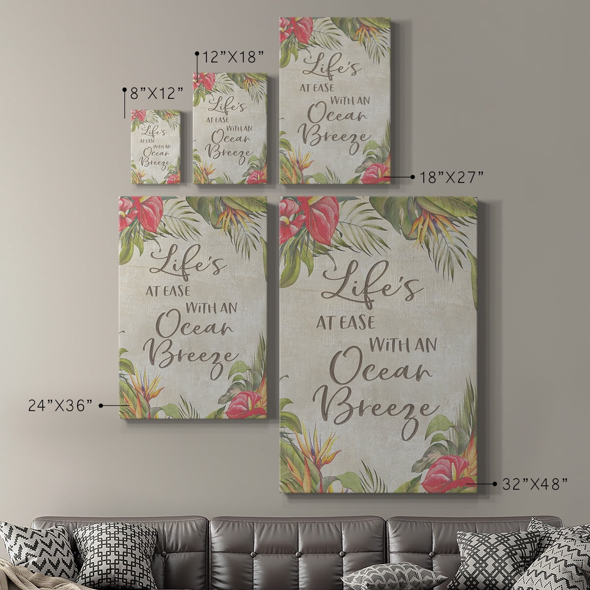 Life's At Ease Premium Gallery Wrapped Canvas - Ready to Hang