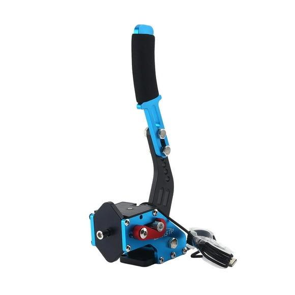 2 in 1 USB Handbrake PC USB Handbrake, Plug and Play ,Sim Racing Games ,Easy to Blue
