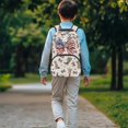 thumbnail image 3 of Bulopur Girls Kids Backpack, Leopard Cowboy Boot Bow Print Lightweight 4th of July School Backpack, 3 of 8