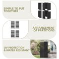 thumbnail image 4 of Wooflex 66" Tall Resin Storage Shed with 4 Shelves, Floor, Lockable Door, 30 Cu.ft Utility Cabinet, Outdoor Plastic Storage Rack 5.5'x1.9'x2.6' ft, Dark Gray, 4 of 10