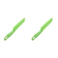 thumbnail image 1 of Kearding Juegos de cocina para niños Ensalada real Lechuga Bordes dentados Platos cómodos Asas ergonómicas Accesorios culinarios verde verde 2piezas, 1 of 6