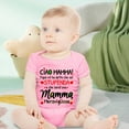 thumbnail image 2 of Huowey Boys Girls Short Sleeve Letter Prints Romper Bodysuits Onesie One-Pieces Trendy Dailywear, 3-6 Months, 2 of 4
