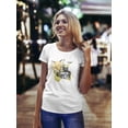 thumbnail image 2 of Cute Fox With Camera  T-Shirt Women -Image by Shutterstock, Female XX-Large, 2 of 4