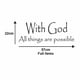 thumbnail image 2 of Self Adhesive Decorative Sticker DIY God Words Mural Art Great For Homeowners Decorators 57x22x0.1cm 1Set, 2 of 2