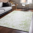 thumbnail image 4 of HomeRoots 651066 5 x 8 ft. Green & Ivory Abstract Transitional Washable Machine Made Rectangle Area Rug with UV Protection, 4 of 8