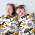 thumbnail image 5 of Halloween Sweets and Witchy Elements Round Blanket,Comfortable Soft Flannel Throw Blanket,All Season,Warm Lightweight Blankets for Sofa Bed Couch Living Room Chair 47"x47", 5 of 5