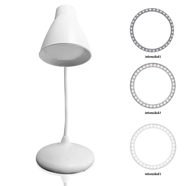 Lámpara LED de escritorio, mesa, lectura Idea Nuova Ajustable Cuello Flexible