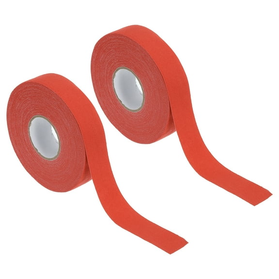 1"X27 Yard Hockey Tape Multipurpose Grip Protector for Hockey Stick Blade Bat, Orange 2 Pack