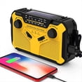 thumbnail image 2 of Emergency Radio Solar Hand Crank Radio AM/FM Radio LED Flashlight SOS Alarm Power Bank Speaker Gray, 2 of 8