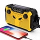 thumbnail image 2 of Radio de Emergencia con Energía Solar y Manivela, Radio AM/FM, Linterna LED, Alarma SOS, Batería Externa, Altavoz, Color Gris., 2 of 5