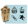 thumbnail image 1 of Snowboarding Extreme Snowboarder Snowboard Rubber Stamp Set for Scrapbooking Crafting Stamping - Medium 1 Inch, 1 of 7