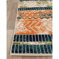 thumbnail image 6 of Distressed Geometric Indoor/Outdoor Multi 2'x7' Runner Rug, 6 of 7