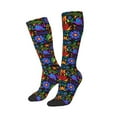 thumbnail image 2 of Balery Colorful Floral Fun Novelty Socks Men'S Women'S Crew Socks Funny Crazy Novelty Socks Quirky And Cool Socks, 2 of 9