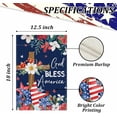 thumbnail image 6 of Welcome Spring Summer Hydrangea Garden Flag 12 x 18 Inch Double Sided, Burlap Floral Flower Welcome Yard Outdoor Flag, 6 of 6