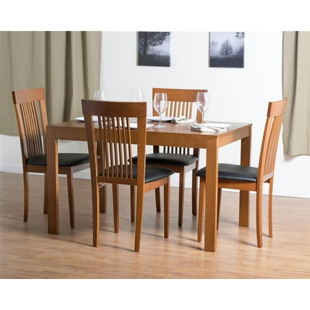 Westport Dining Table Set With Hartford Chairs In Cherry Westport Dining Table Set With Hartford Chairs In Cherry