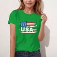 thumbnail image 3 of UQJfacai USA T Shirt Boys Girls Patriotic American Flag Tees Tops Kids Short Sleeve Crewneck July 4th T-Shirt 3-15 Years, 3 of 6