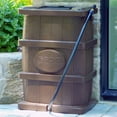 thumbnail image 6 of FCMP Outdoor WG4000-GRY Home Outdoor Wood Grain Rain Water Catcher Barrel, 6 of 12