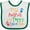 White and Green, variant on Inktastic Nana and Poppy Love Me Boys or Girls Baby Bib