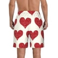 thumbnail image 3 of Bixox Men's Love printing Casual Classic Fit Short Summer Beach Shorts, 3 of 6