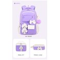 thumbnail image 2 of AoDai Belted girl's schoolbag set - Large capacity student backpack with pen holder and handbag for storage, 2 of 5