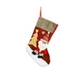 thumbnail image 2 of Kezqiaxn Christmas Stockings Clearance, Knitted Christmas Candy Stocking with Santa Designs, Christmas Hanging Socks for Family Holiday Fireplace Xmas Party Decor Party Favors Red, 2 of 6
