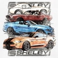 thumbnail image 3 of Shelby Cars Sketch V-Neck T-shirt Mustang Racing American Muscle Car GT500 Cobra Performance Powered by Ford Tee, 3 of 7