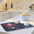 thumbnail image 6 of Yayeee Dish Drying Mat for Kitchen Counter Ultra Absorbent Easy Clean Pad 18x16", Glowing Jellyfish, 6 of 7