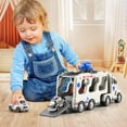 thumbnail image 4 of PayUSD Kids Boy Toys Trucks Construction Toddler Truck Car Toy Playsets Emergency Vehicle Friction Powered Vehicles with Light and Sound 5 in 1 Construction Toddler Truck Car, 4 of 10
