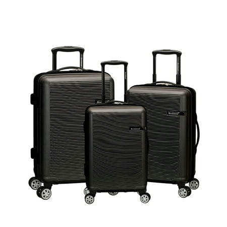 Rockland Luggage Skyline 3 Piece Hardside ABS Non-Expandable Luggage Set, F240